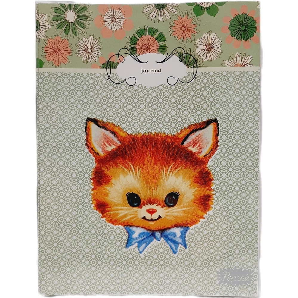 🍒 New - Pop Ink Happy Kitty Bunny Pony Sticker Journal Notebook - Rare HTF